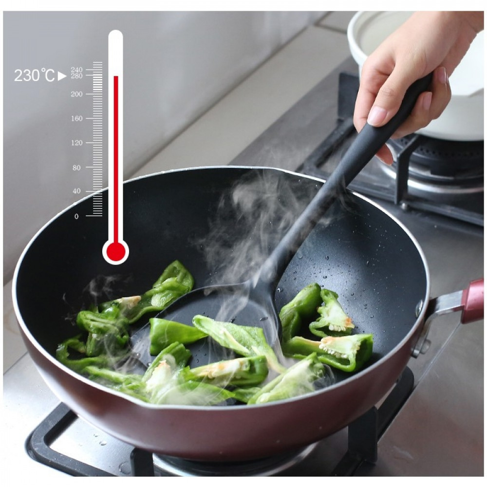 Non Stick Silicone Shovel Nylon Silicone Cookware Kitchen Cooking Tool