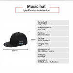 Music Hat Baseball Cap Wireless Bluetooth Microphone Headset