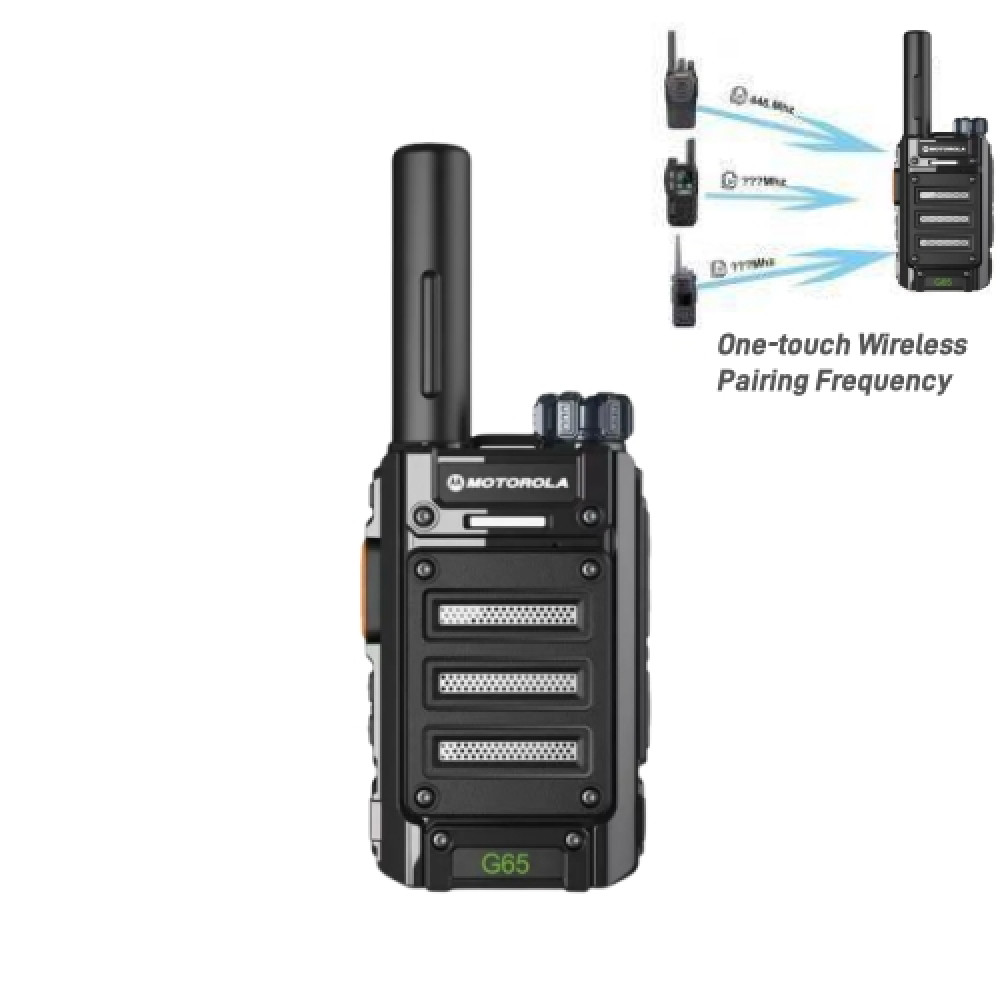 MOTOROLA G65 UHF 3W Mini Colorful Walkie Talkie - 3KM