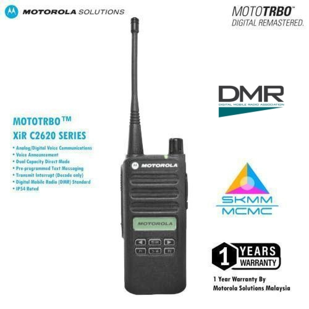 MOTOROLA XiR C2620 Digital/Analog UHF 403~480MHz 4W IP54 Walkie Talkie - 5KM