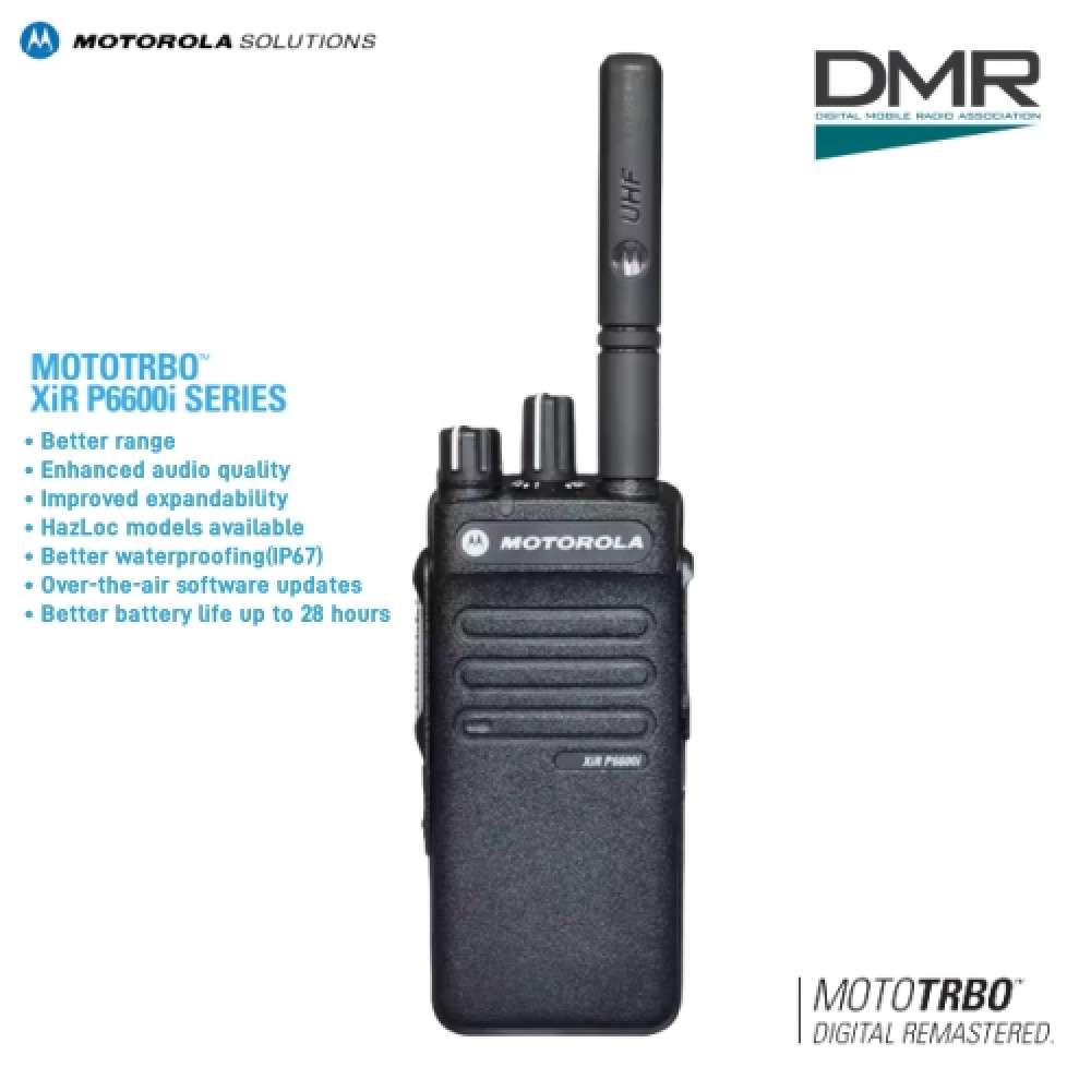 MOTOROLA XiR P6600i Digital/Analog UHF 403~527MHz 4W IP67 Walkie Talkie - 5KM