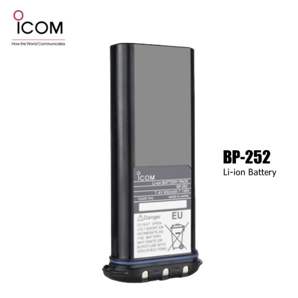 ICOM IC-M33/M34/M35/M36 BP-252 7.4V 980mAh Li-ion Battery