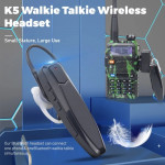 ABBREE K5 Walkie Talkie Bluetooth Earphone Headset - K Port