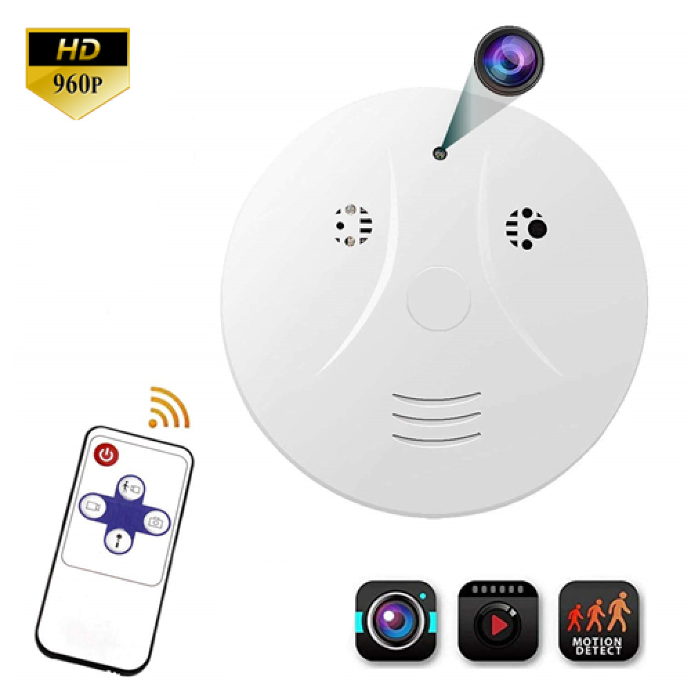 Smoke Detector Hidden Pinhole Spy Camera