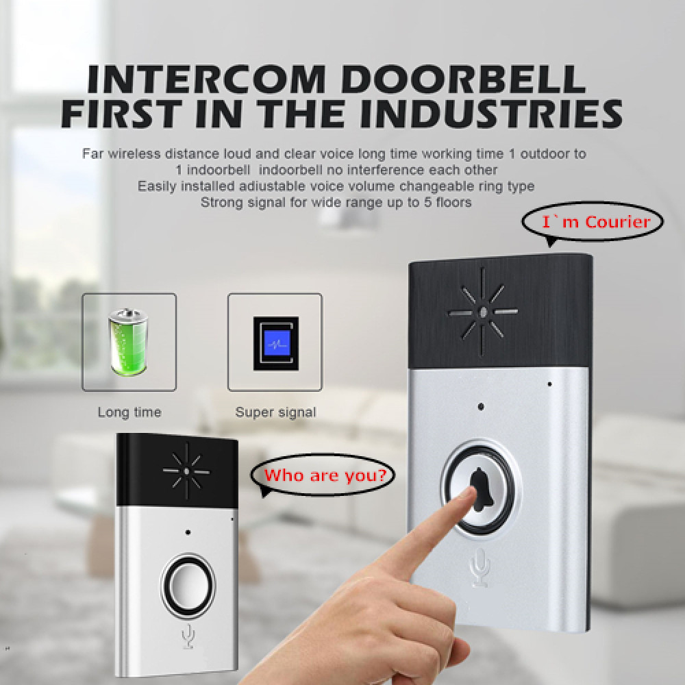 H6 Wireless 2 Way Voice Intercom Doorbell