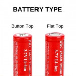 ULTRAFIRE 18650 3.7V 7800mAh Button Top Flat Top Rechargeable Li-Ion Battery