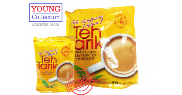 Salute Brand Cap 3 in 1 Milk Tea (Teh Tarik) 20 sachets x20gm Buy4 save ...