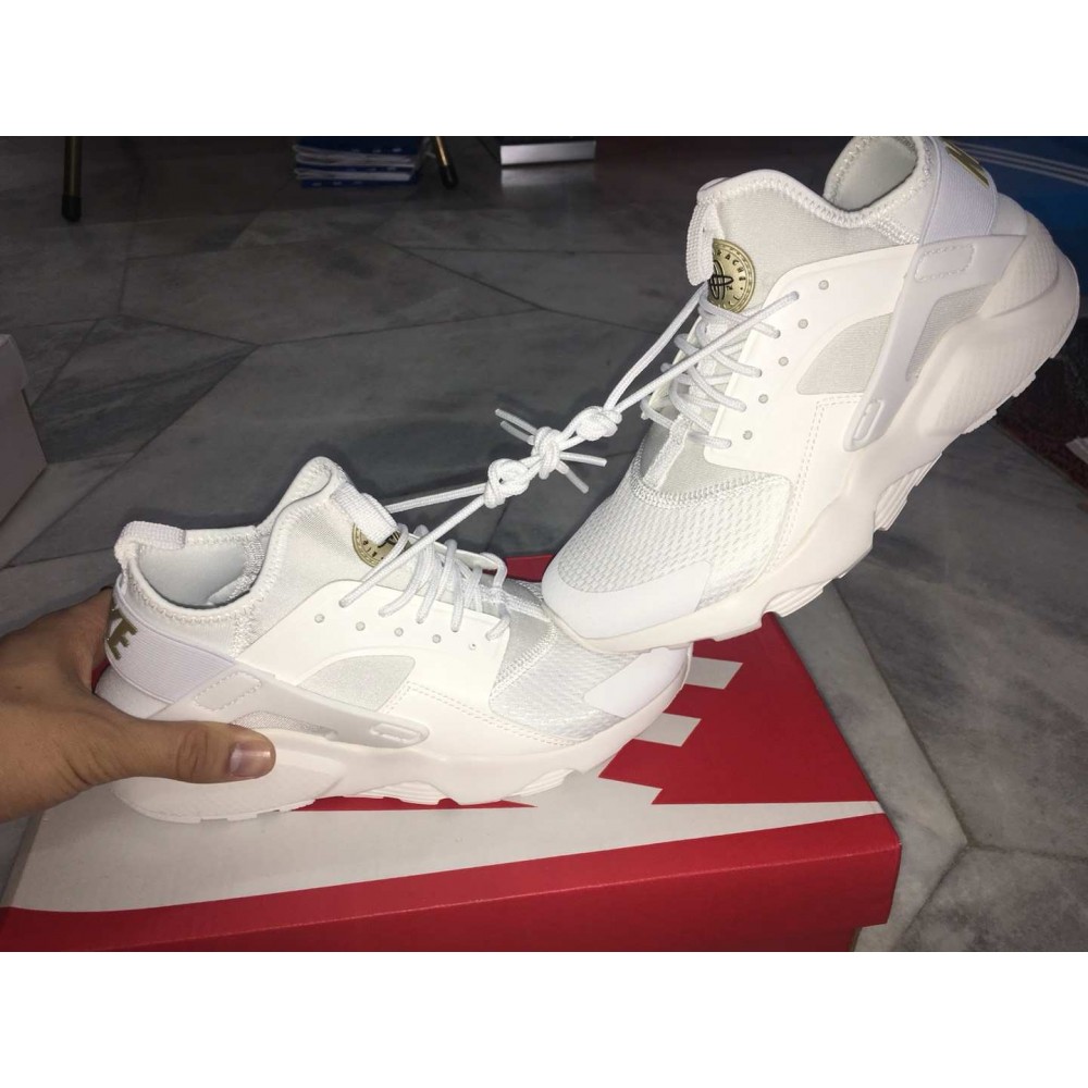 Nike air huarache run ultra outlet gs summit white/ metallic gold