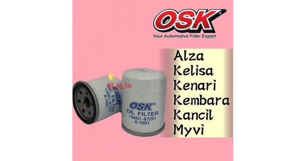 OSK PERODUA OIL FILTER O-T501-ALZA ,KELISA, KENARI 