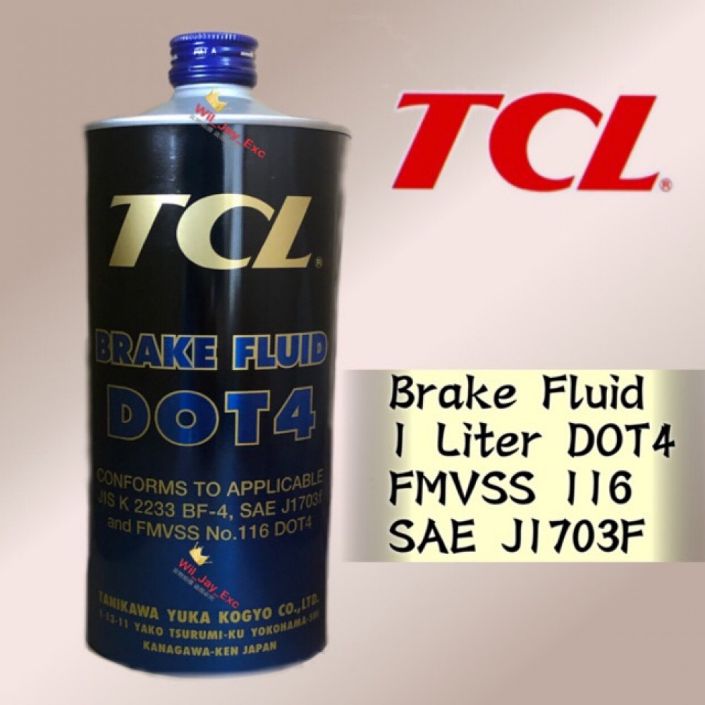 1 LITER TCL BRAKE FLUID (DOT 4)(DOT4) MADE IN JAPAN