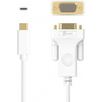 J5 Create 1.8M USB Type-C to VGA Cable / White - JCC111