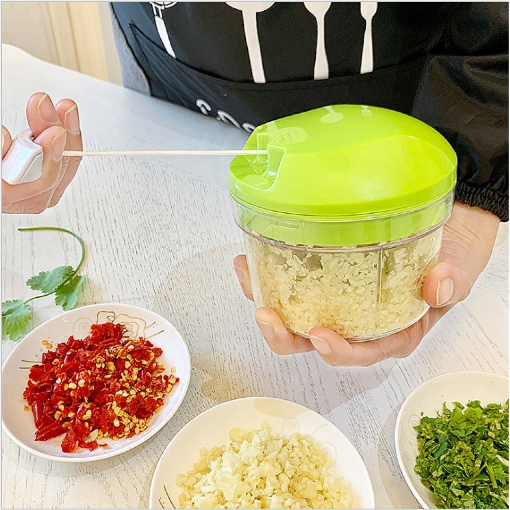 Manual Hand Pull Speedy Chopper Mini Vegetable Food Slicer – Amazingforless