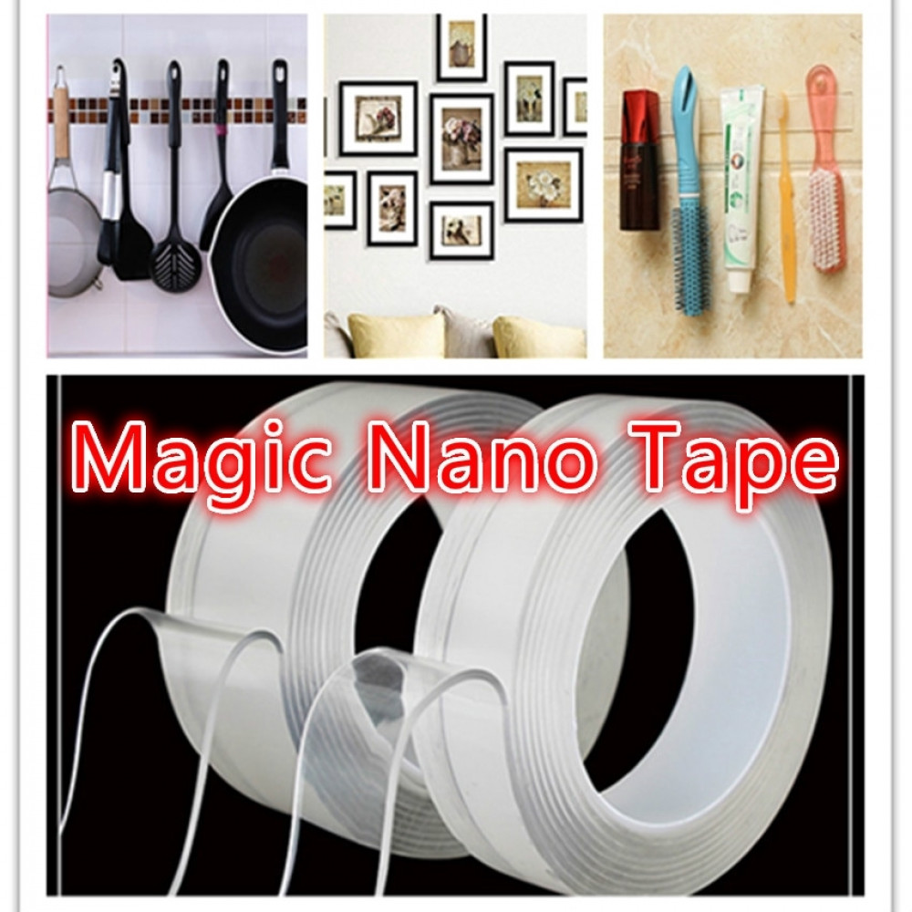 Multifunctional Strongly Sticky Double Sided Adhesive Nano Tape