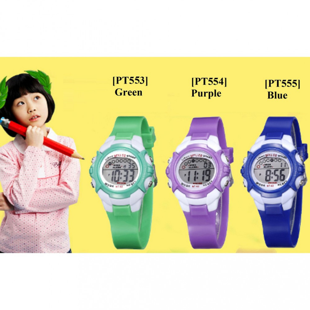 Kids Children Sports Waterproof Digital Watch (Jam Tangan Kanak)