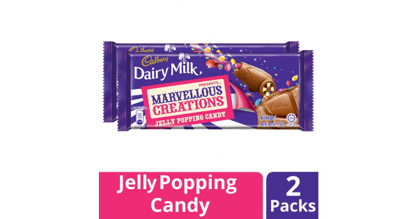 Cadbury Dairy Milk Marvellous Creation Jelly Popping Candy 150g X 2