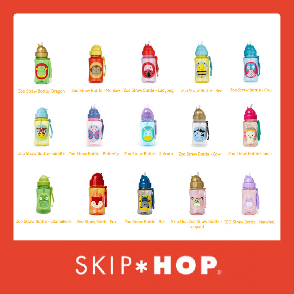Skip Hop Zoo Straw Bottle - Bat