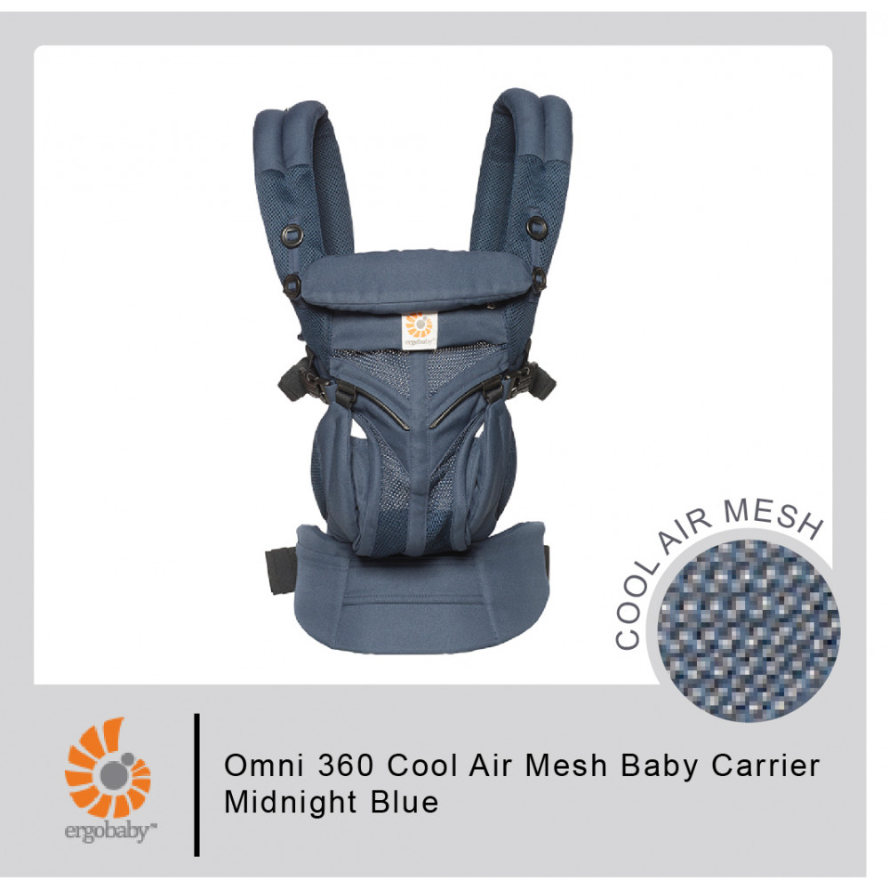 Ergobaby Omni 360 Cool Air Mesh Baby CarrierMidnight Blue