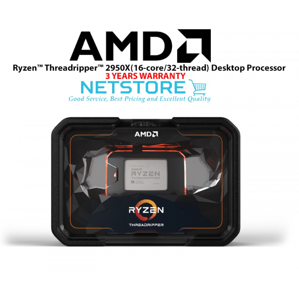 AMD 2nd Gen Ryzen Threadripper 2950X 16-Core 32-Thread 4.4 GHz Max ...