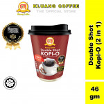 Kluang Coffee Cap Televisyen Double Shot Kopi-O 2in1 (46gm x 1 cup) Kopi O Kluang Cap TV