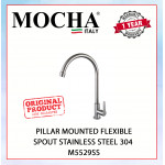 MOCHA PILLAR MOUNTED FLEXIBLE SPOUT STAINLESS  STEEL 304 M5529SS #KERAN DAPUR#厨房水龙头