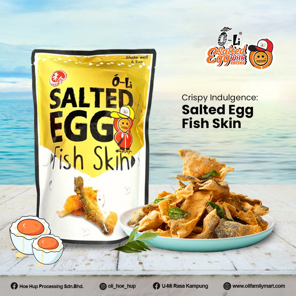 [O-Li] Salted Egg Fish Skin 105gm (HALAL)