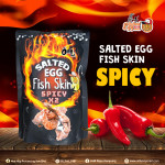 [O-Li] Salted Egg Fish Skin Spicy X2 105gm (HALAL)