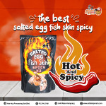 [O-Li] Salted Egg Fish Skin Spicy X2 105gm (HALAL)