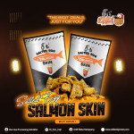 [O-Li] Salted Egg Salmon Skin 70gm (HALAL)