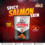 [O-Li] Salted Egg Salmon Skin Spicy X2 70gm (HALAL)