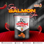 [O-Li] Salted Egg Salmon Skin Spicy X2 70gm (HALAL)