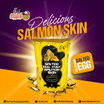 [O-Li] Salted Egg Salmon Skin Series 40gm (HALAL)-Small Packaging