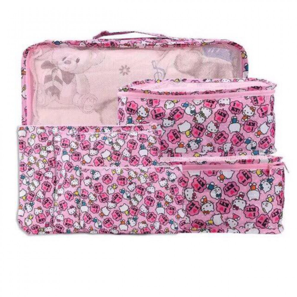 Wholesale Price Hello Kitty Travel Organizer Set of 6pcs Ready Stock