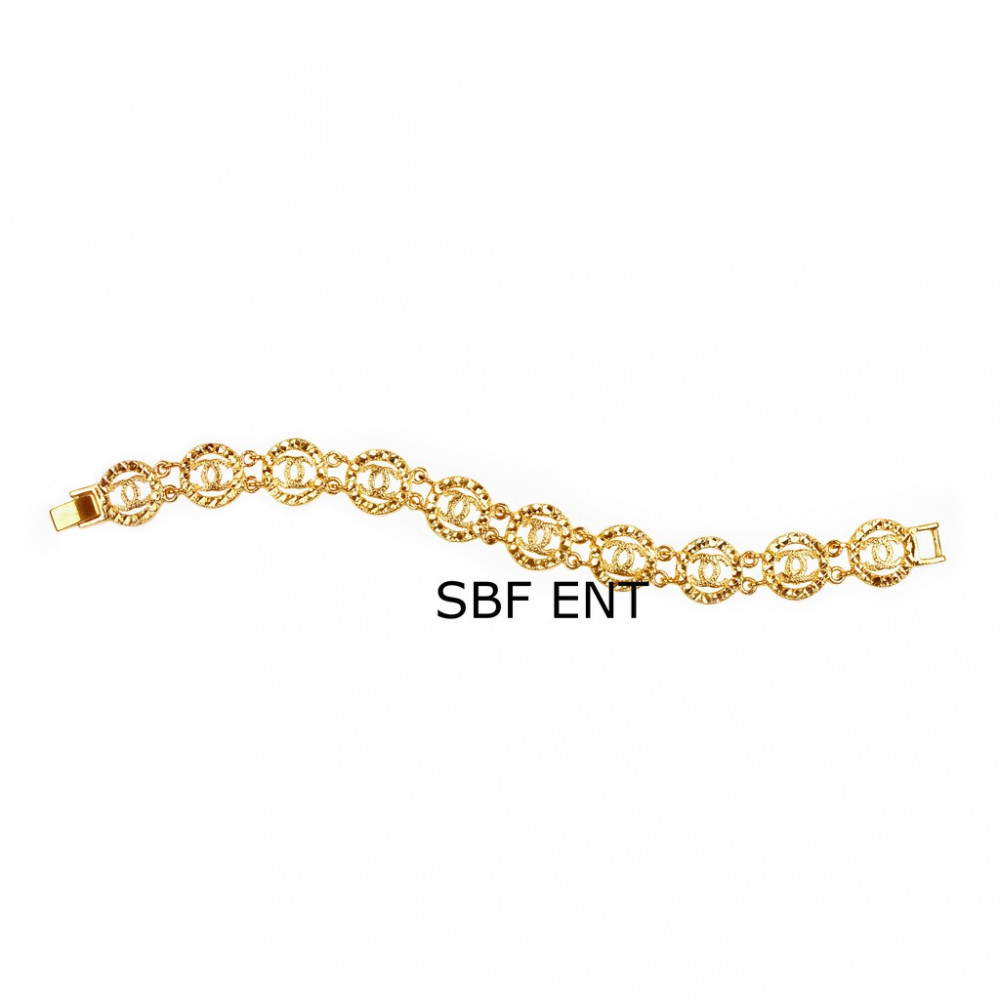 Chanel Design Guarantee 24k Quality Gelang Tangan Emas Korea Ready Stock