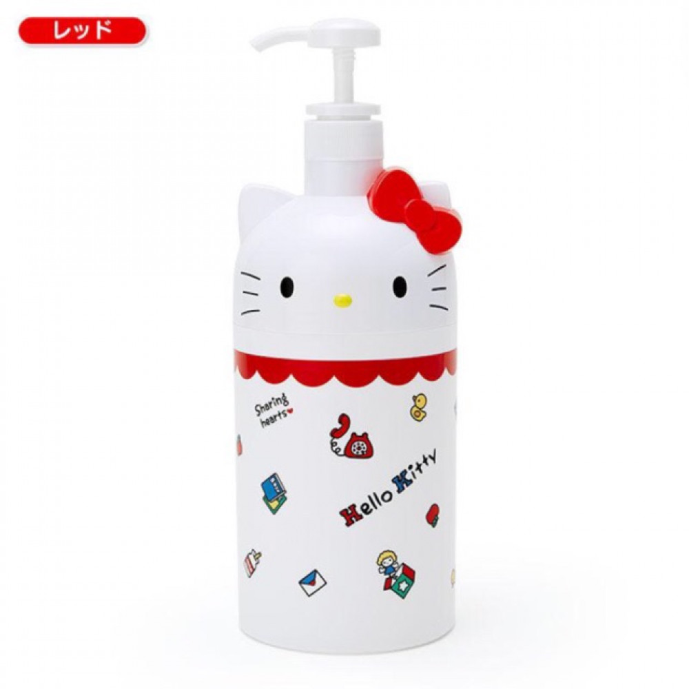 Original Sanrio 1000ml Red Kitty Detergent Bottle Ready Stock