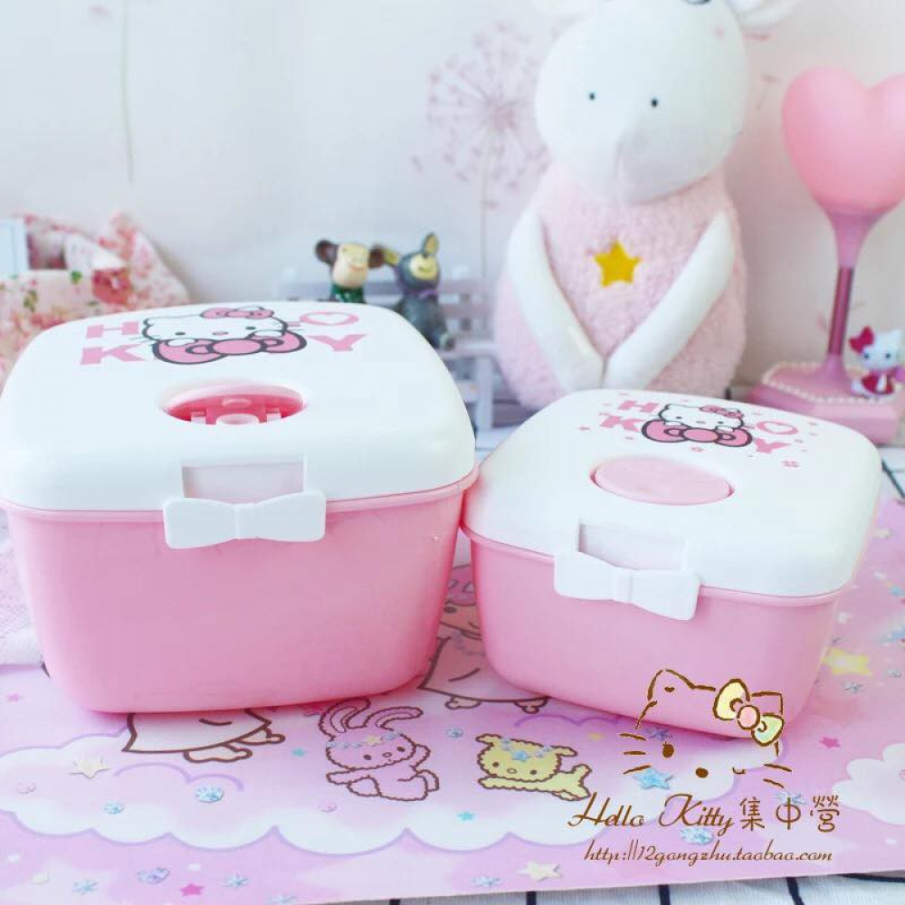 Hello Kitty New Design 2 IN 1 Microwaveable Lunch Box Ready Stock