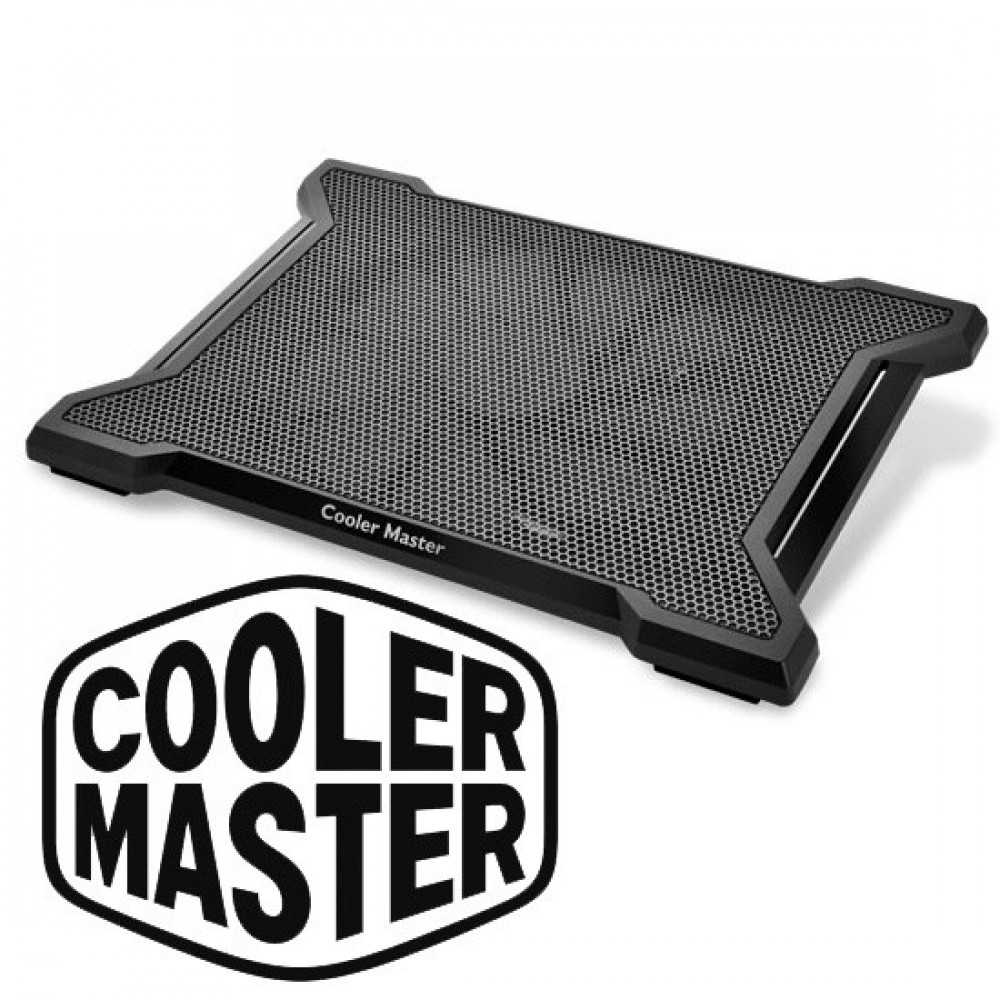 Cooler Master Notepal X Slim Ii Laptop Cooling Pad Silent 0mm Fan Egonomic Design Supports Up